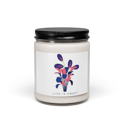 Abstract Botanical Illustration Candle | Soy 9oz