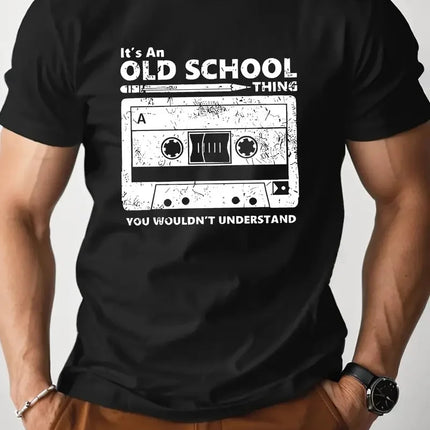 Men's Simple Letter Printed T-shirt Summer Daily Casual Round Neck Short Sleeve Loose Comfortable Fashion Simple Short Sleeve