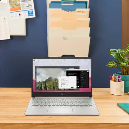 HP 14Inch Slim Business Laptop,Intel Celeron N4120,16GB RAM,384GB Storage(128GB eMMC+256GB Micro SD),1-Year Office 365,Rose Gold