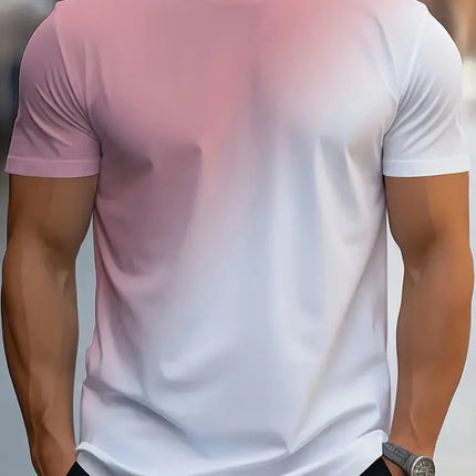 Men's Simple Letter Printed T-shirt Summer Daily Casual Round Neck Short Sleeve Loose Comfortable Fashion Simple Short Sleeve