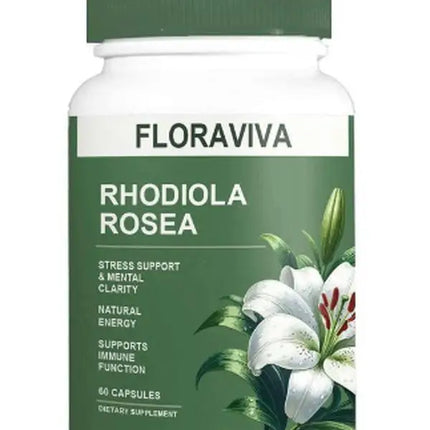 3 X Limited time sale -50% off a packRhodiola RoseaPeptide Capsules Floraviva Rhodiola Rosea Capsules - 60 Count for Stress Support Mental Clarity & Natural Energy - Supports Immune Function