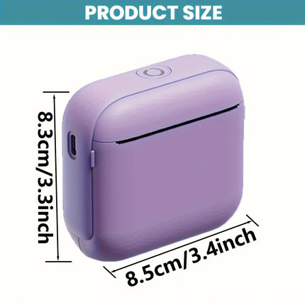 Portable Thermal Printer Instant Printing Compatible with iOS Android for Photos Labels Notes Great Gift
