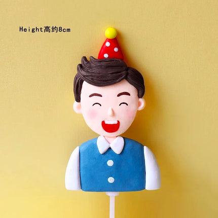 Father's Day Baking Cake Decoration Soft Ceramic Men's Party Dad Decoration Trophy Medal DAD Adult Decoration