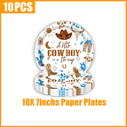 10pcs-7inchs plates