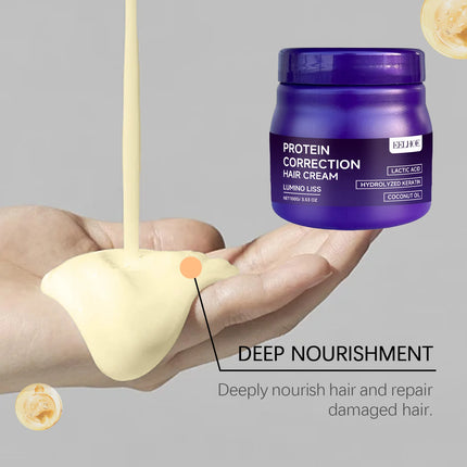 2PCS Keratin Hair Straightening Cream Moisturizing Reduce Frizzing Enhance Smoothness Repairing Damaged Hair Lasting Effect Hair Straighten Cream