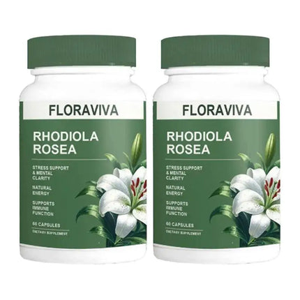 3 X Limited time sale -50% off a packRhodiola RoseaPeptide Capsules Floraviva Rhodiola Rosea Capsules - 60 Count for Stress Support Mental Clarity & Natural Energy - Supports Immune Function