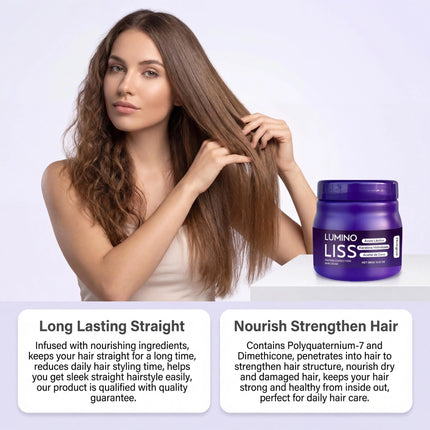 Protein Hair Correcting Cream Long Lasting Smoothing Straightening Treatment Reduces Frizz Heat Protection Easy Application Strengthens Hair Cream