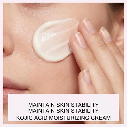 Jaysuing Kojic Acid Face Cream Ultra Brightening Skin Tone Correcting Centella Extract Barrier Repair Hydrating Soothing Moisturizing Daily Care