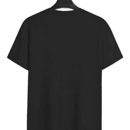 100% Pure Cotton Men's Luxurious Brand Letter Print T-shirt, Short-sleeved T-shirt, High-quality Men's Clothing, Streetwear Tops