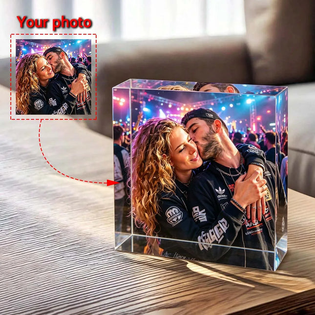 1PC Custom Photo   Acrylic Personalized Gift For Family Mom Friends Birthday Anniversary Wedding Valentine