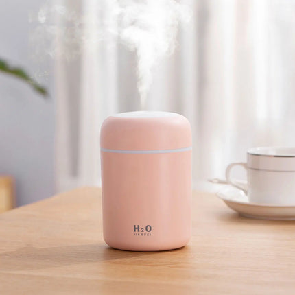 300ml Aromatherapy Diffuser Humidifier Air Purifier Car Home Use Seven-color Light Aromatherapy Essential Oil