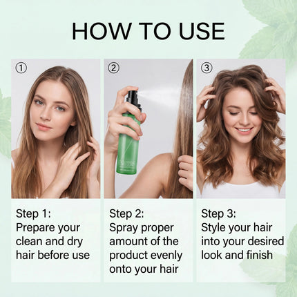 Eelhoe Fluffy Hair Styling Spray Keratin Biotin Glossy Elastic Root Lift Long Lasting Hold Volumizing Texture Thickening Hair Setting Spray