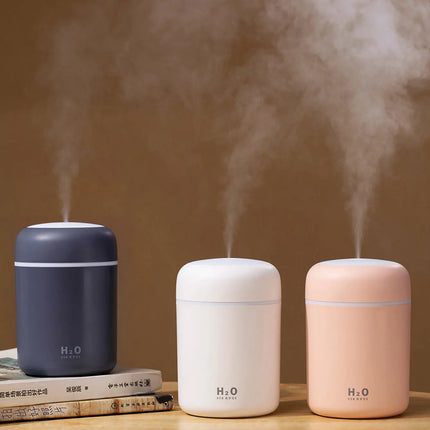 300ml Aromatherapy Diffuser Humidifier Air Purifier Car Home Use Seven-color Light Aromatherapy Essential Oil