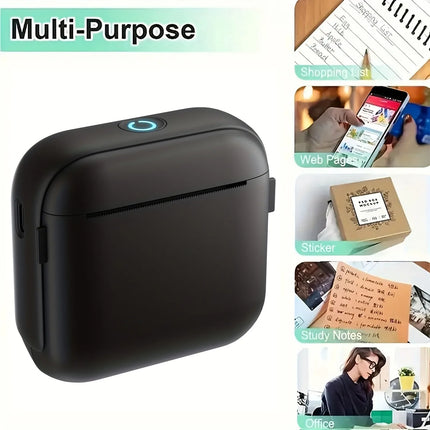Portable Thermal Printer Instant Printing Compatible with iOS Android for Photos Labels Notes Great Gift