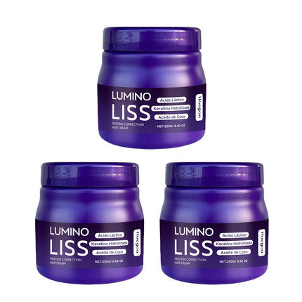 Protein Hair Correcting Cream Long Lasting Smoothing Straightening Treatment Reduces Frizz Heat Protection Easy Application Strengthens Hair Cream