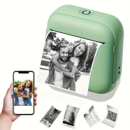 Portable Thermal Printer Instant Printing Compatible with iOS Android for Photos Labels Notes Great Gift