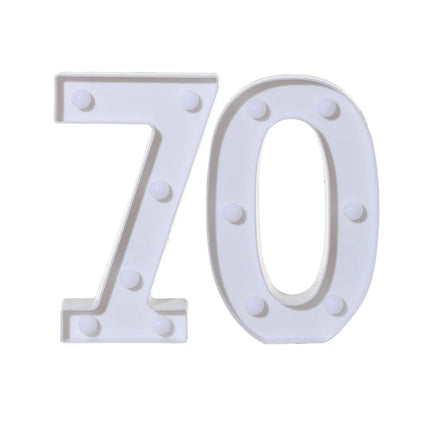 2Pcs Number 16 18 21 30 Led Light String Happy Birthday Party Decoration Wedding Anniversary Adult Birthday Party Gift Light Led