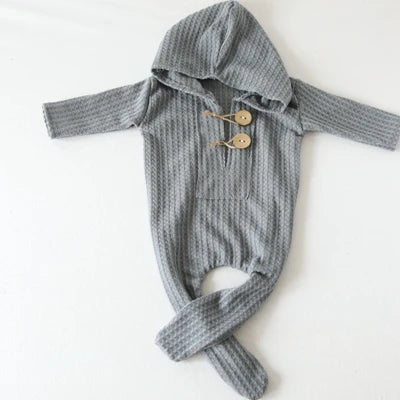 Newborn Photography Props Baby Boy Romper Hat Footed Sleeper Pants Christmas Outfit Photo Shoot Studio Accessories Set