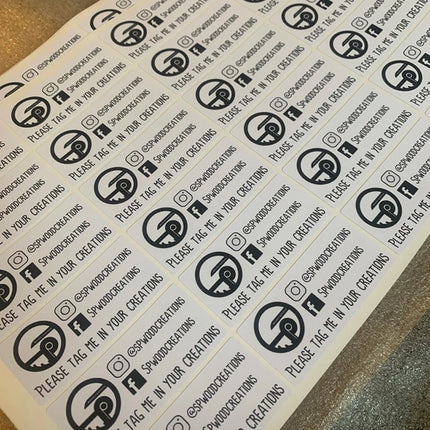 100pcs Customized Rectangular Logo Stickers Waterproof Labels Transparent Design Your Own Stickers Personalized Bottle Stickers