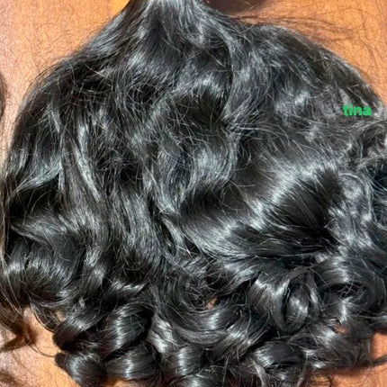 US Ship Cambodian Natural Wavy Raw Hair Double Wefts Raw Burmese Curly Hair Bundles for Black Women Indian Curly Raw Human Hair