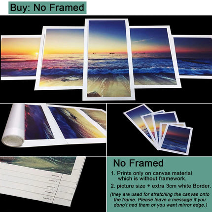 5 Pieces Canvas Painting Abstract Arts Genshin Impact Game Home Decor Picture Living Room HD Anime Poster Prints Bedroom Mural