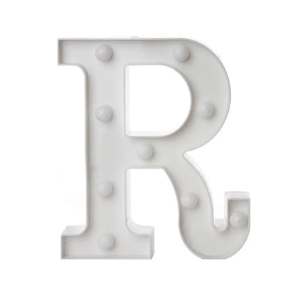 Alphabet Letter LED Lights Luminous Number Lamp Battery Warm Night Light for Home Wedding Birthday Christmas Party Decoration