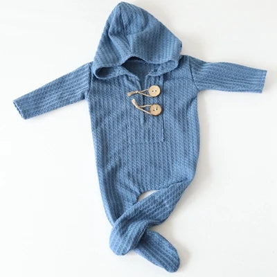 Newborn Photography Props Baby Boy Romper Hat Footed Sleeper Pants Christmas Outfit Photo Shoot Studio Accessories Set
