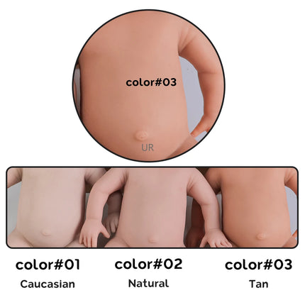 Soft Full Silicone 2.6kg 45cm 17.6" Lifelike Reborn Baby Girl Full Body Silicone Newborn Baby Doll Toy for Kids Gift