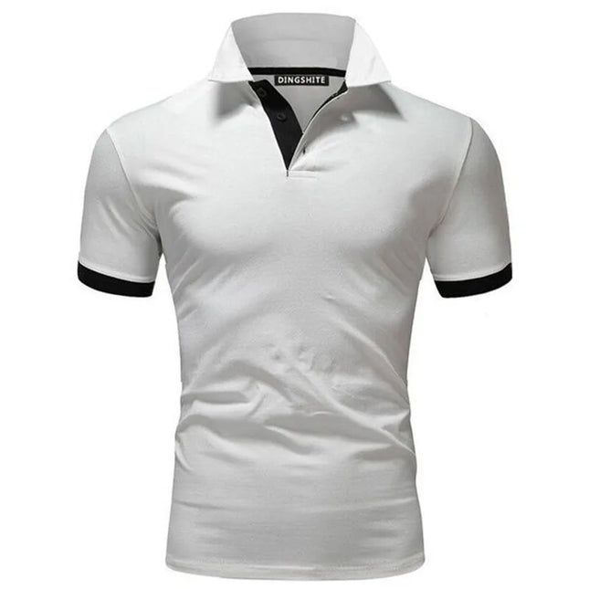 High Quality 2020 New Mens Short Sleeve Polos Shirts Casual-Design Brand Cotton Polos Homme Fashion Summer Sportswear Male Tops