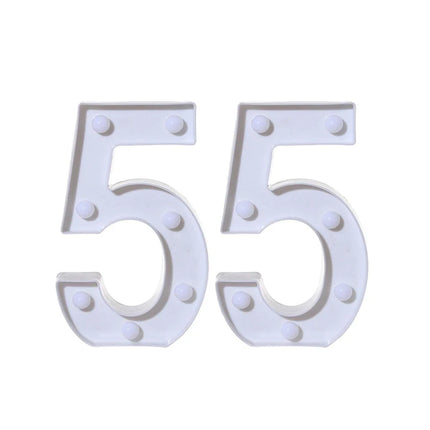 2Pcs Number 16 18 21 30 Led Light String Happy Birthday Party Decoration Wedding Anniversary Adult Birthday Party Gift Light Led