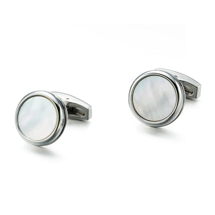 VAGULA Bonito Gemelos Luxury Sea Shell Cufflinks for Men - Wedding Party Suit Shirt Accessory 10190