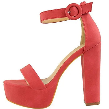 Brand Elegant Sandals Women High Heels Pumps Super High Heel 13cm Women's Banquet Sandals Waterproof Platform Toe Sandals
