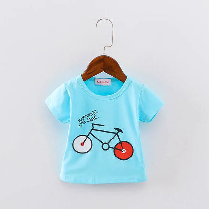 Lawadka Cotton Baby Girls Boys T Shirt Summer Tops Print Toddler Baby t shirt Casual Sport Baby Tees 1st Birthday Clothes 2024