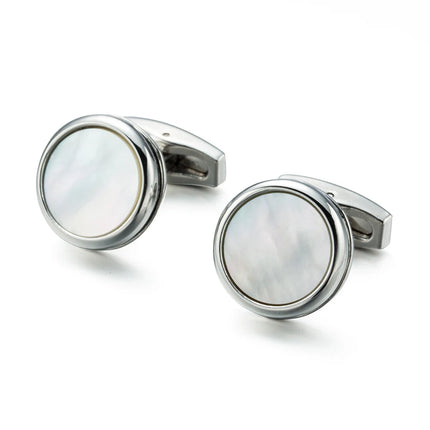 VAGULA Bonito Gemelos Luxury Sea Shell Cufflinks for Men - Wedding Party Suit Shirt Accessory 10190