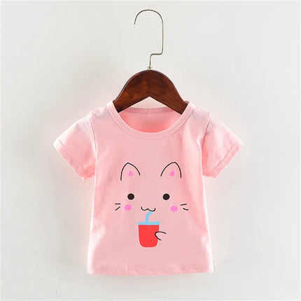 Lawadka Cotton Baby Girls Boys T Shirt Summer Tops Print Toddler Baby t shirt Casual Sport Baby Tees 1st Birthday Clothes 2024