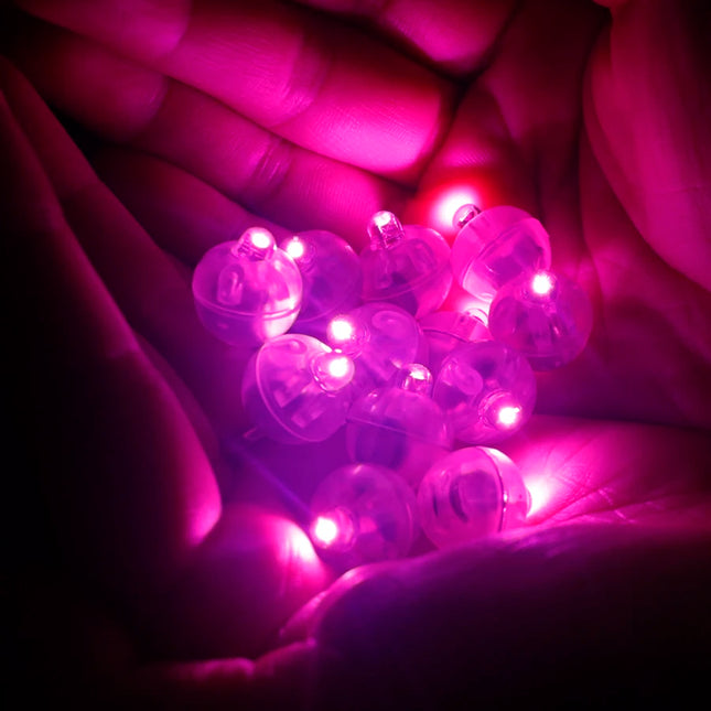 100 Pcs/lot Round Colorful Led Lights Flash Luminous Lamps Tumbler Light for Balloon Lantern Christmas Wedding Party Decoration