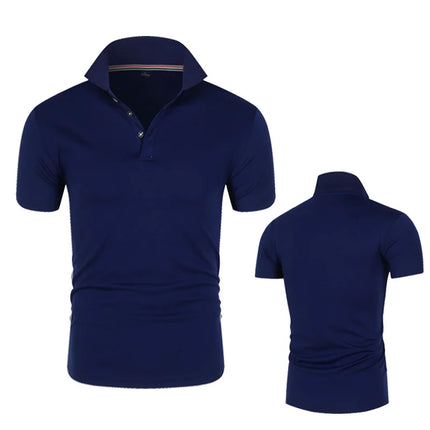 High Quality 2020 New Mens Short Sleeve Polos Shirts Casual-Design Brand Cotton Polos Homme Fashion Summer Sportswear Male Tops