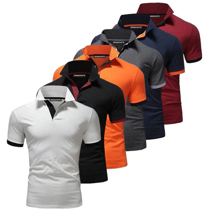 High Quality 2020 New Mens Short Sleeve Polos Shirts Casual-Design Brand Cotton Polos Homme Fashion Summer Sportswear Male Tops