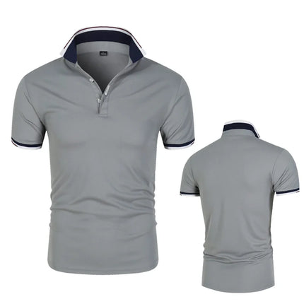 High Quality 2020 New Mens Short Sleeve Polos Shirts Casual-Design Brand Cotton Polos Homme Fashion Summer Sportswear Male Tops