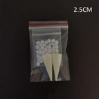 2.5cm with glue