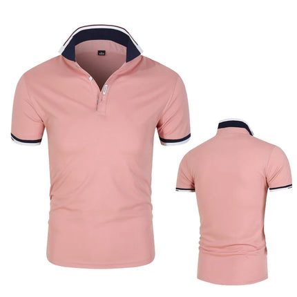 High Quality 2020 New Mens Short Sleeve Polos Shirts Casual-Design Brand Cotton Polos Homme Fashion Summer Sportswear Male Tops