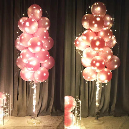 13Tubes LED Glow Balloon Stand Holder Balloon Stick Happy Birthday Balloon Kids Baby Shower Adult Wedding Party Decoration
