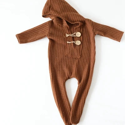 Newborn Photography Props Baby Boy Romper Hat Footed Sleeper Pants Christmas Outfit Photo Shoot Studio Accessories Set