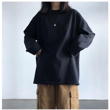 Long-Sleeved T-Shirt for Women 2024 New Autum White Student Inner Layering Shirt Korean Style Top Clothes for Women Dropshipping