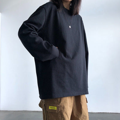 Long-Sleeved T-Shirt for Women 2024 New Autum White Student Inner Layering Shirt Korean Style Top Clothes for Women Dropshipping