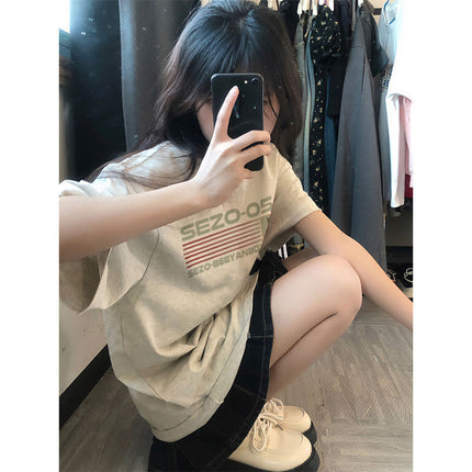 [strict selection] 210G cotton short sleeve T-shirt men's American short sleeve T-shirt women's summer 2024 Guoyou factory wholesale