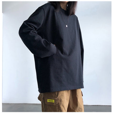 Long-Sleeved T-Shirt for Women 2024 New Autum White Student Inner Layering Shirt Korean Style Top Clothes for Women Dropshipping