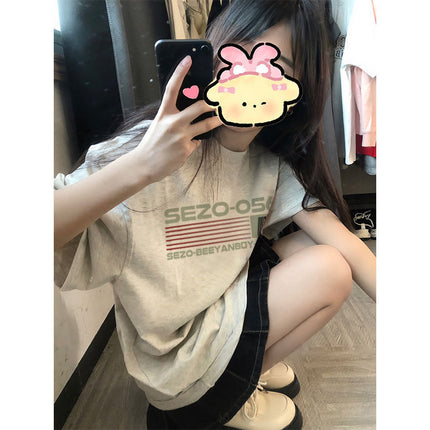 [strict selection] 210G cotton short sleeve T-shirt men's American short sleeve T-shirt women's summer 2024 Guoyou factory wholesale