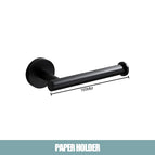 Black tissue holder