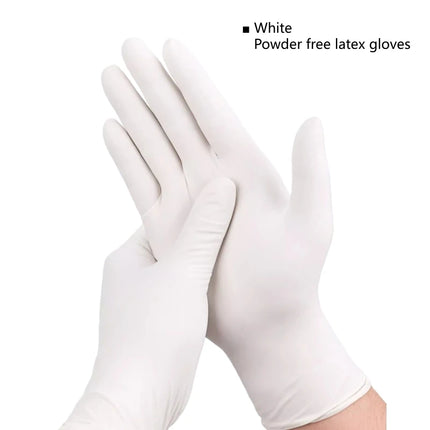 Wholesale Disposable Latex Gloves White Food Grade Powder-Free Multi-Purpose Kitchen Gloves for Cooking, Dishwashing, Cleaning